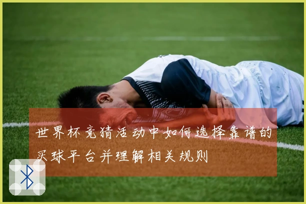 世界杯竞猜活动中如何选择靠谱的买球平台并理解相关规则